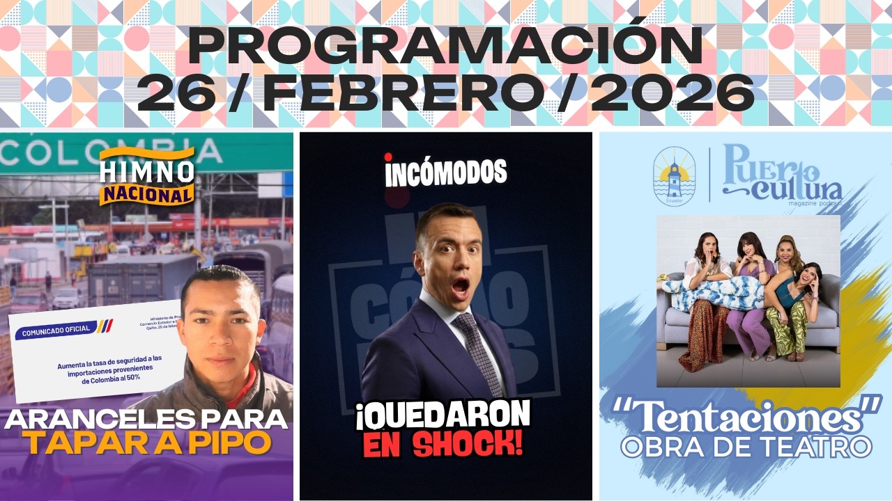 Noboa sube arancel a Colombia mientras le 3xp1ota el caso 'Pipo'- Himno Nacional