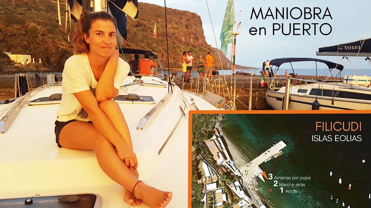 POPA al MUELLE / Maniobra puerto - Filicudi, Islas Eolias, Sicilia