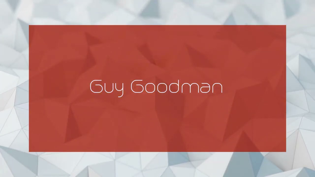 Guy Goodman - appearance