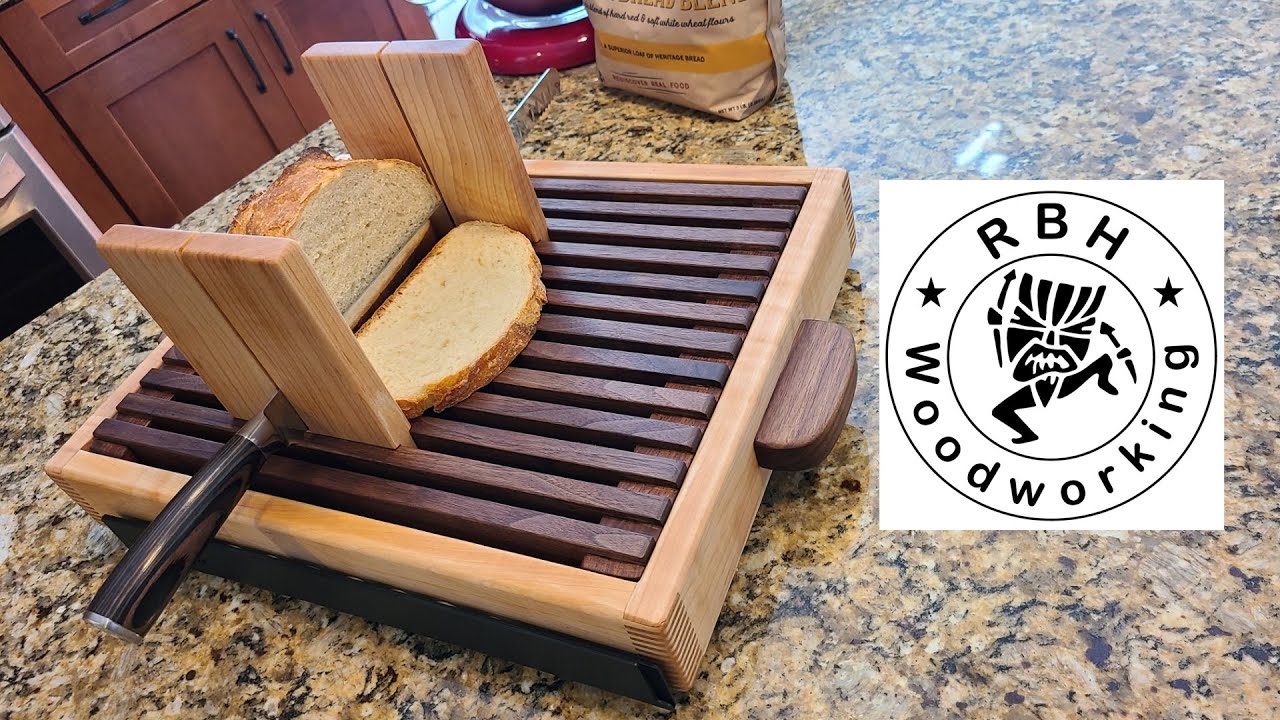 Bread Cutting Board with Slicer Guide - Next Level Woodworking Project