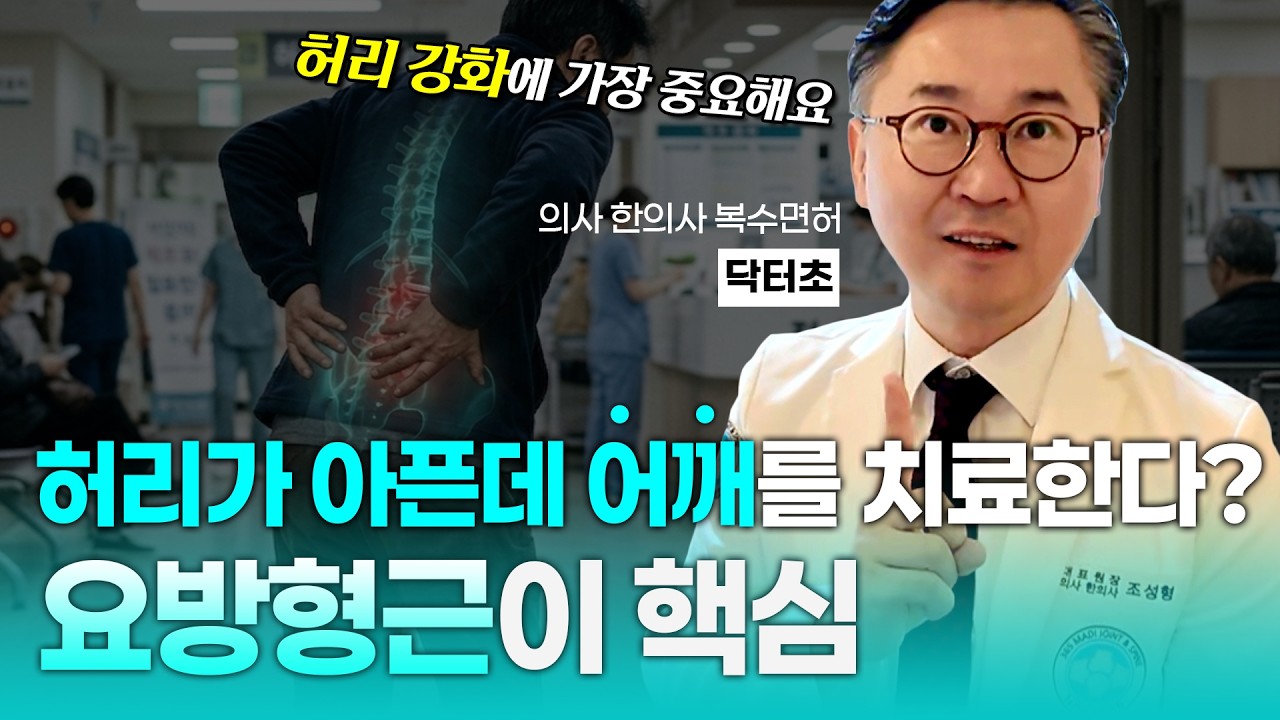 디스크 압력 없이 허리통증 치료하는 법! 어깨추나교정이 필수인 의학적 이유