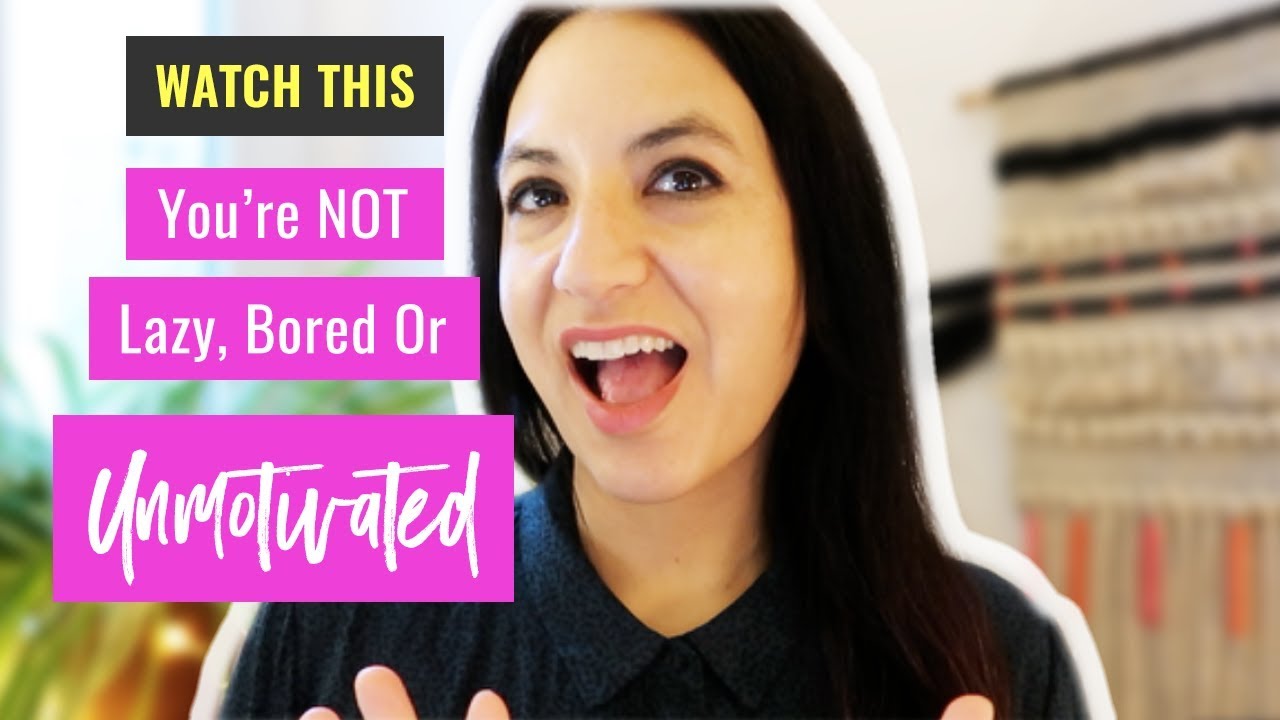 YOU'RE NOT LAZY, BORED OR ★★ UNMOTIVATED ★★ | REAL MOTIVATIONAL ADVICE