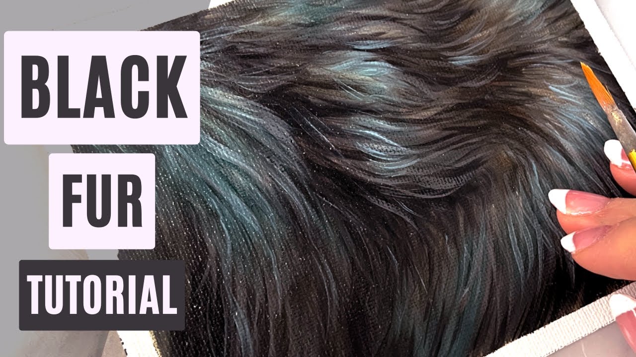 How To Paint BLACK FUR (The Easy Way)