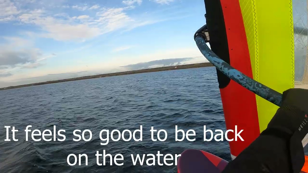 Spectacular day windsurfing Brouwersdam in December