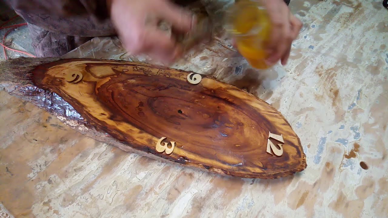 Деревянные часы  Лесная мебель