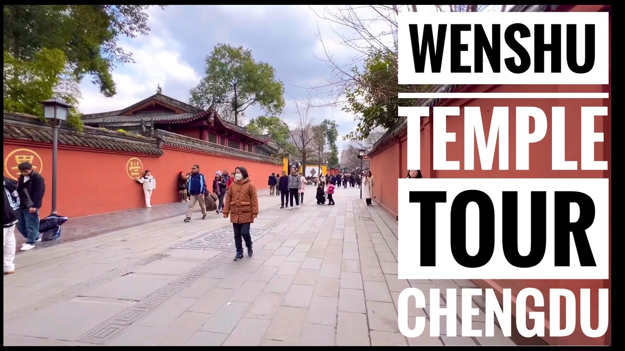 Wenshu Yuan Temple Tour in Chengdu City