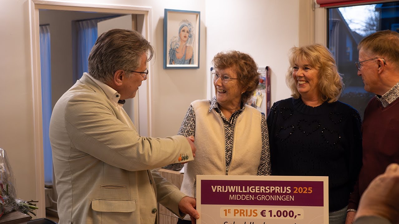 Wethouder overhandigt Vrijwilligersprijzen