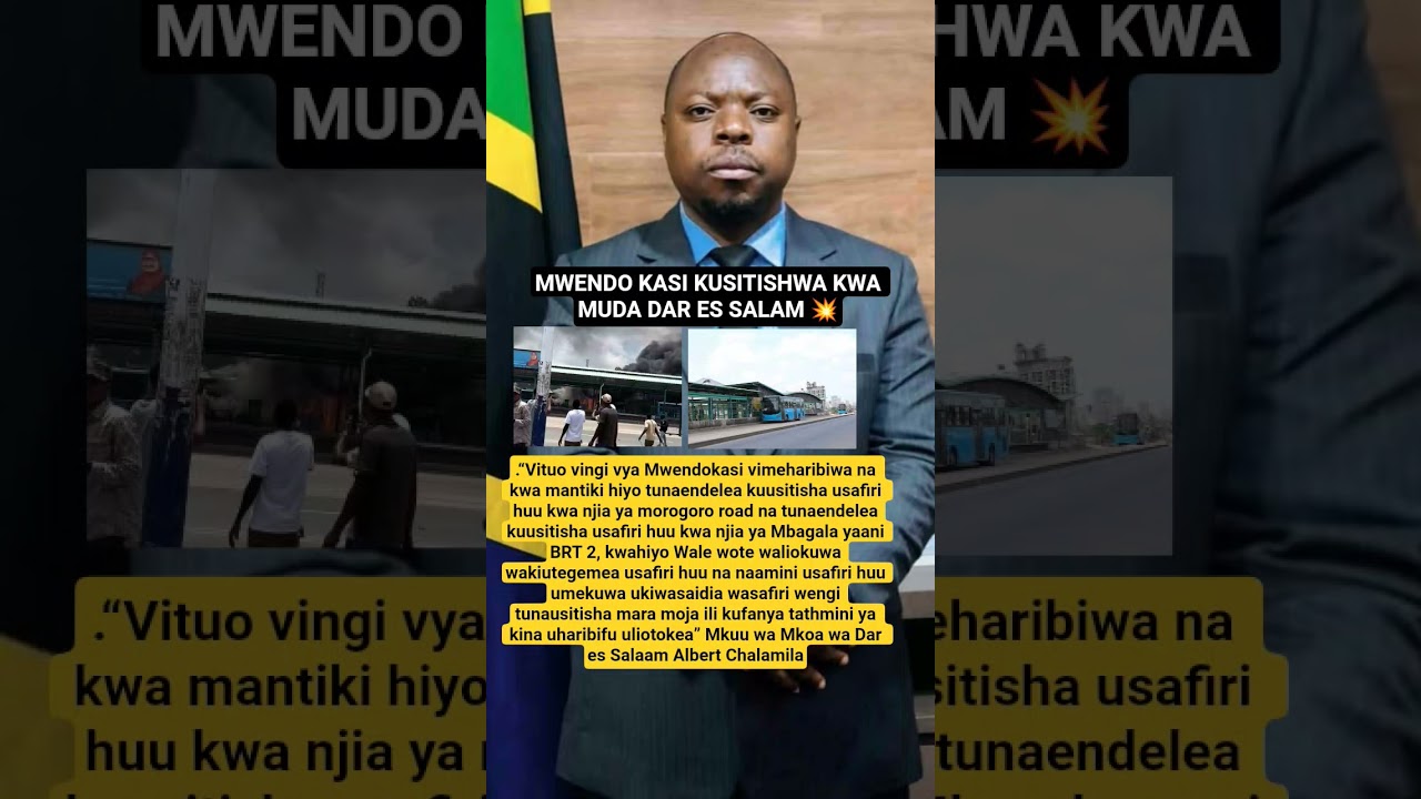 💥🇹🇿 MWENDOKASI YASITISHWA KWA MUDA