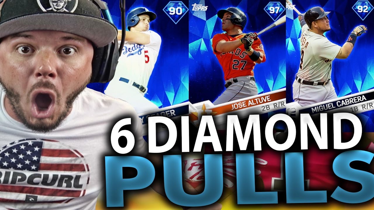 SIX DIAMOND PULLS OMG!! MLB THE SHOW 17 DIAMOND DYNASTY