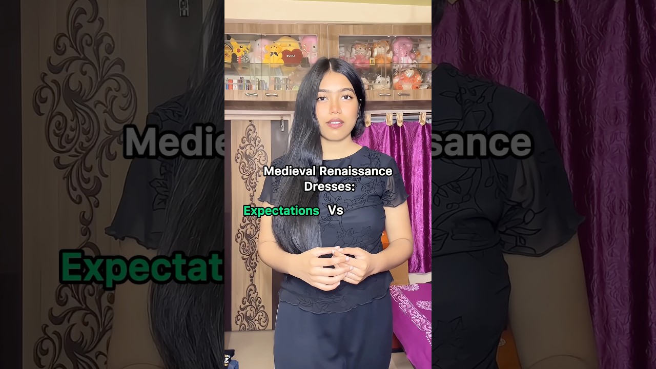 Medieval Renaissance Dresses. Expectations vs Reality. #history #fashion #medieval #fyp #viral