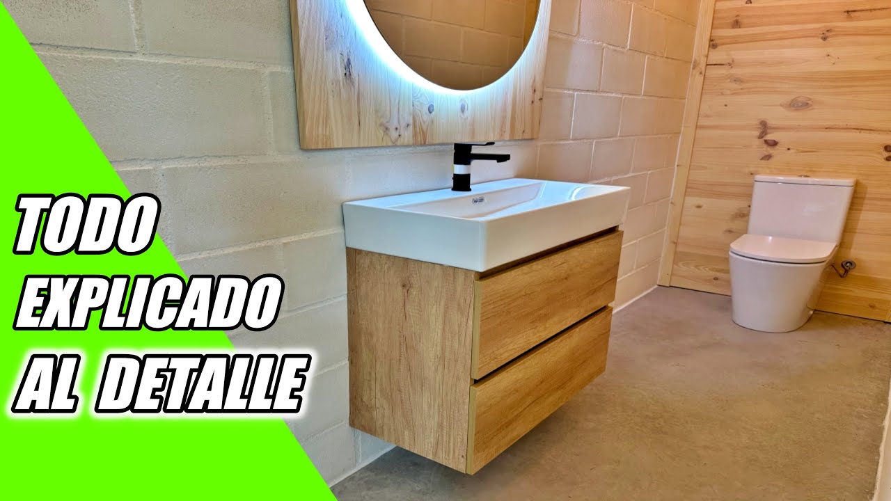 INSTALAR mueble de baño suspendido 👉 (  SUPER FACIL )