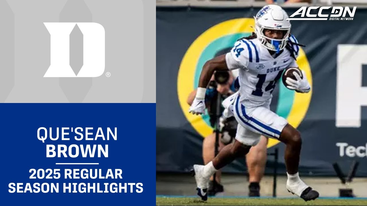 Que'Sean Brown&nbsp;2025 Regular Season Highlights | Duke WR