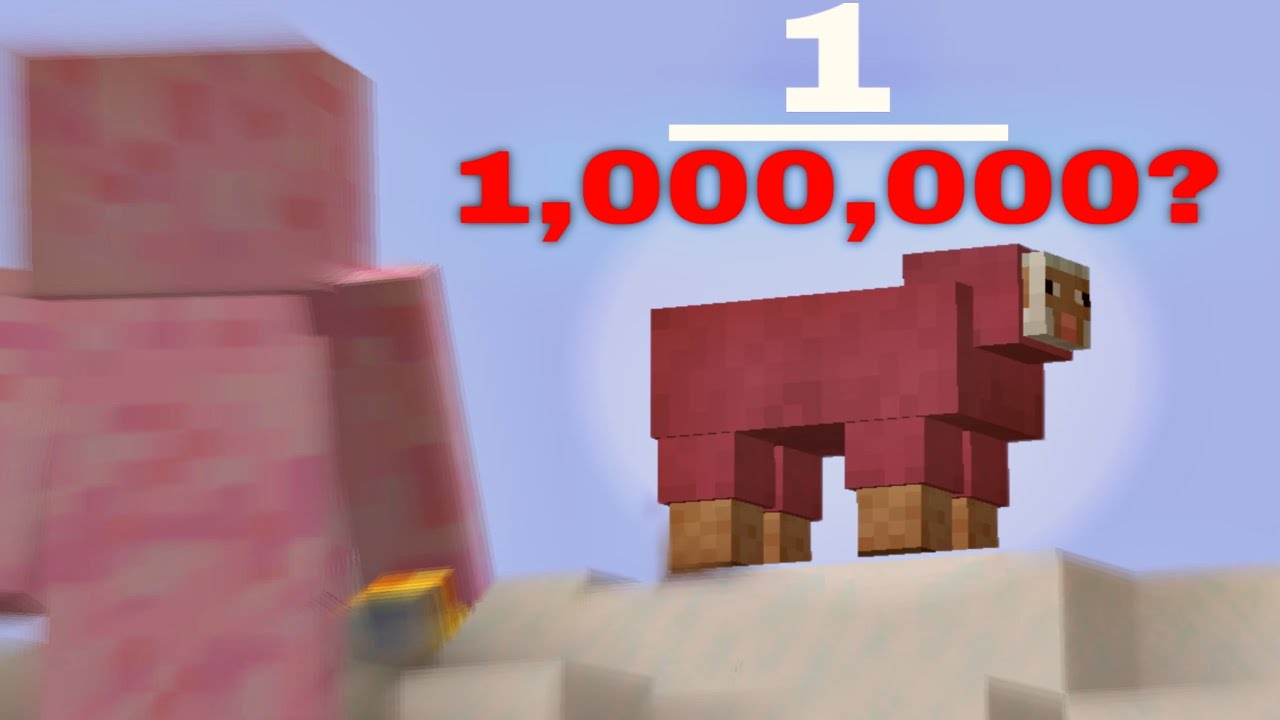 How Rare ACTUALLY Is A Pink Sheep In Minecraft?