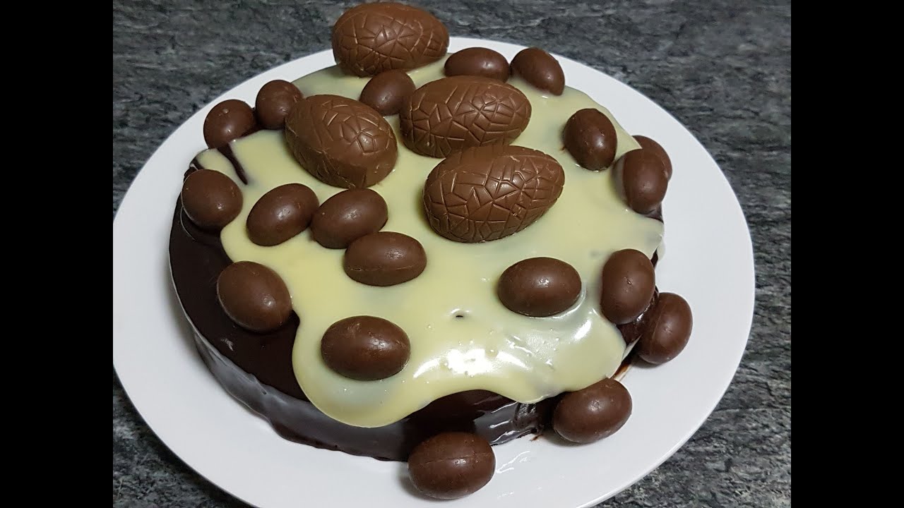 ¡¡¡TARTA DE PASCUA!!! Deliciosa de chocolate negro y blanco