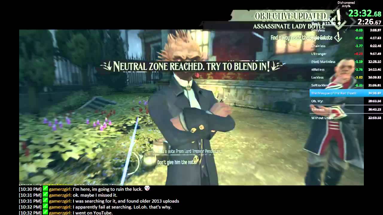 Dishonored Any% Speedrun - Former World Record - 35:33