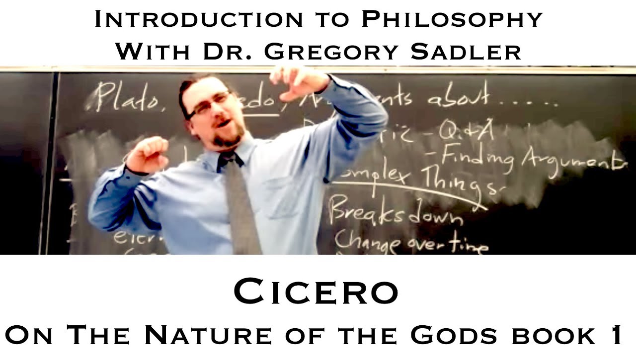 Cicero, On the Nature of the Gods, book 1 - Introduction to Philosophy