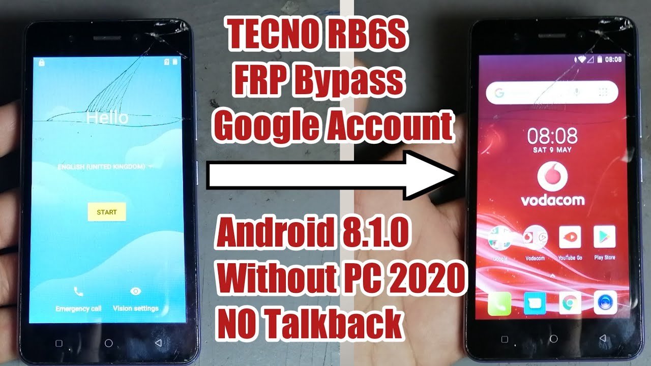 TECNO RB6S Frp Bypass Google Account Tecno POP 2x Air FRP Remove Google Lock Without PC %100 - 2020