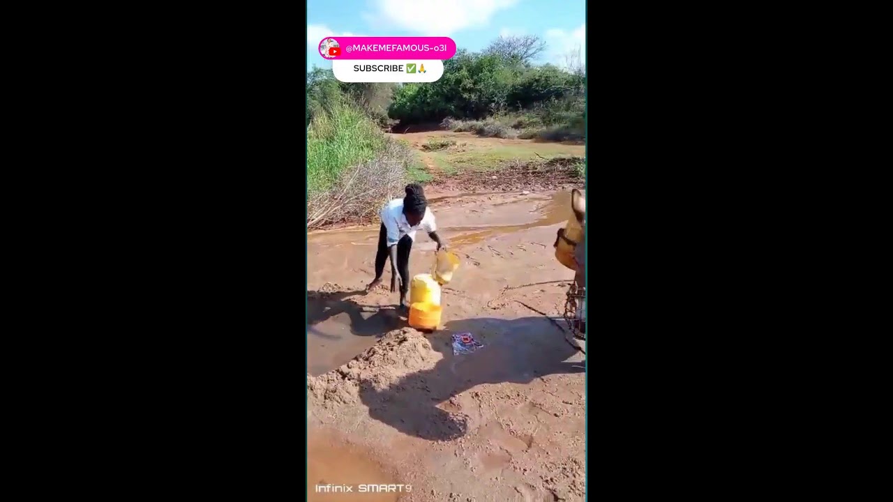 FETCHING WATER WITH A DONKEY, VILLAGE LIFE.UNBELIEVABLE!!