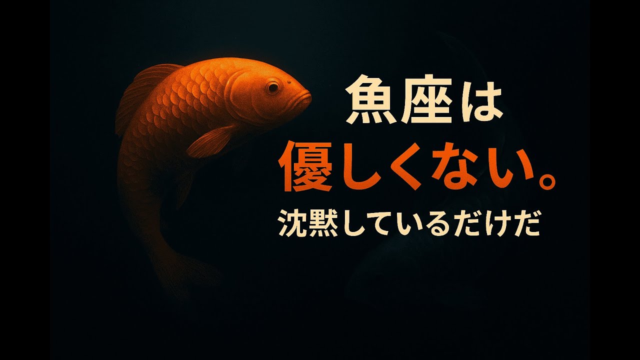 魚座は優しくない｜沈黙が続く本当の理由