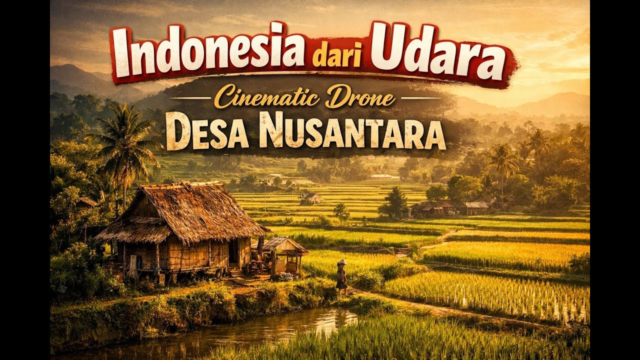 Keindahan Desa Indonesia dari Udara 🇮🇩 | Cinematic Drone 4K Nusantara