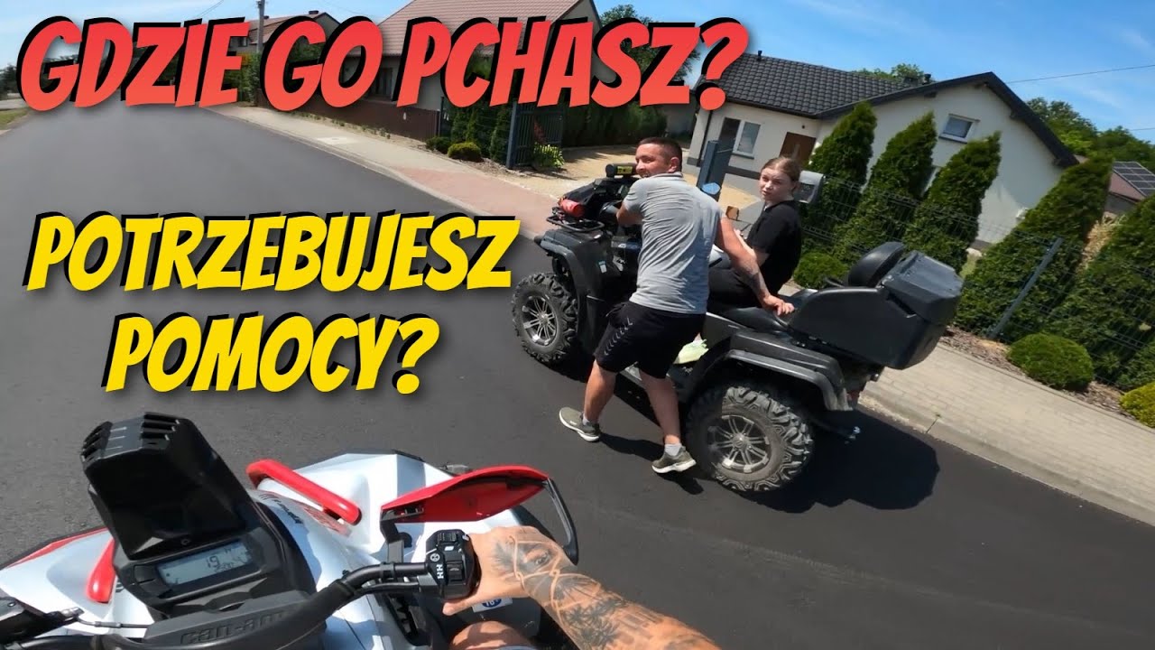 Pchał zepsutego quada, ale miał szczęscie bo pojawiłem się ja / AKCJA RATUNKOWA - Co się zepsuło?