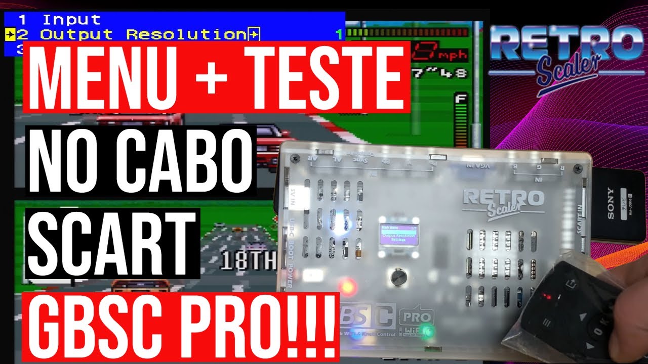 Teste da GBS Control Pro e mostrando o menu no controle remoto. GBSC PRO do #aliexpress