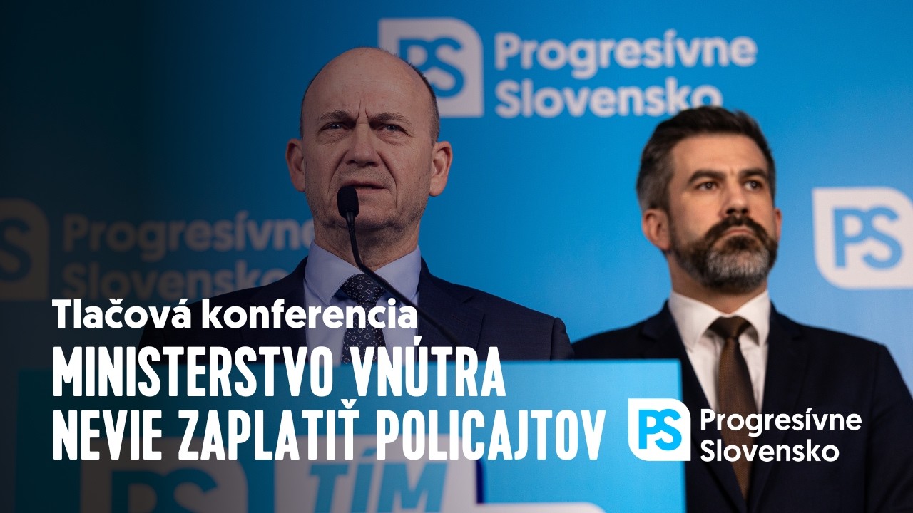 Ministerstvo vnútra nevie poriadne zaplatiť policajtov | Tlačová konferencia PS, 19. február 2026