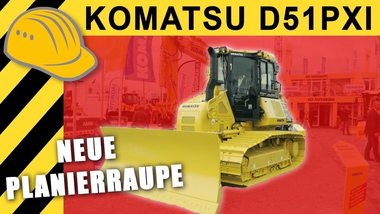 NEU: Komatsu D51PXi-24 Planierraupe mit integrierter 3D-Steuerung | NordBau