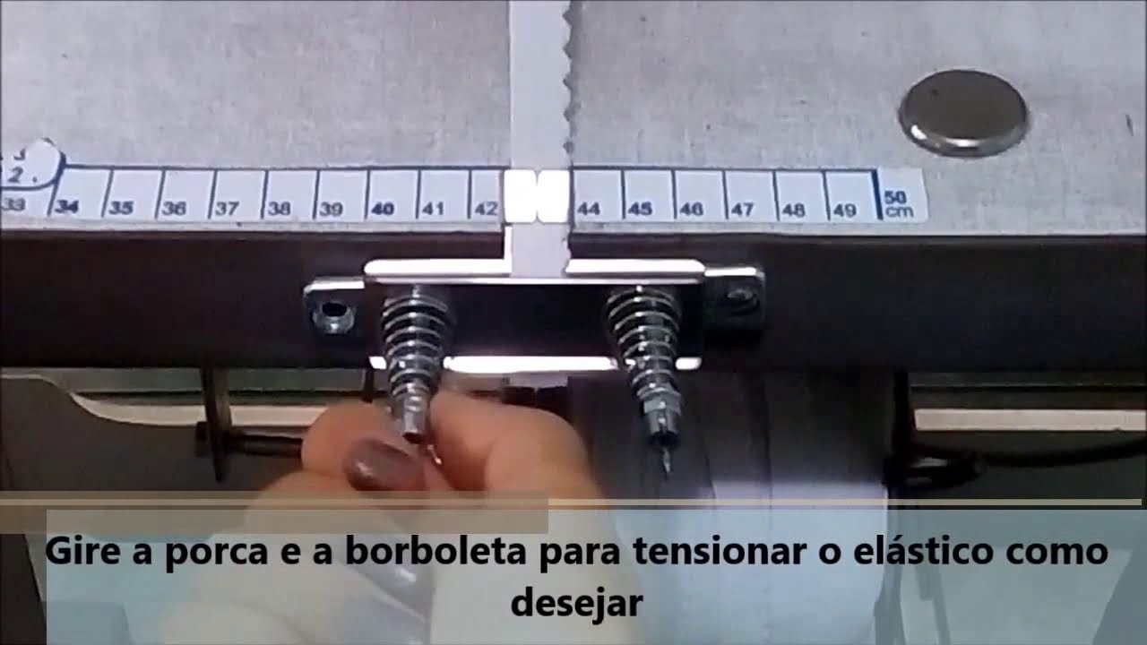 Aparelho para Calcinha com tensor para máquina Galoneira (elástico bico de pato e similares)