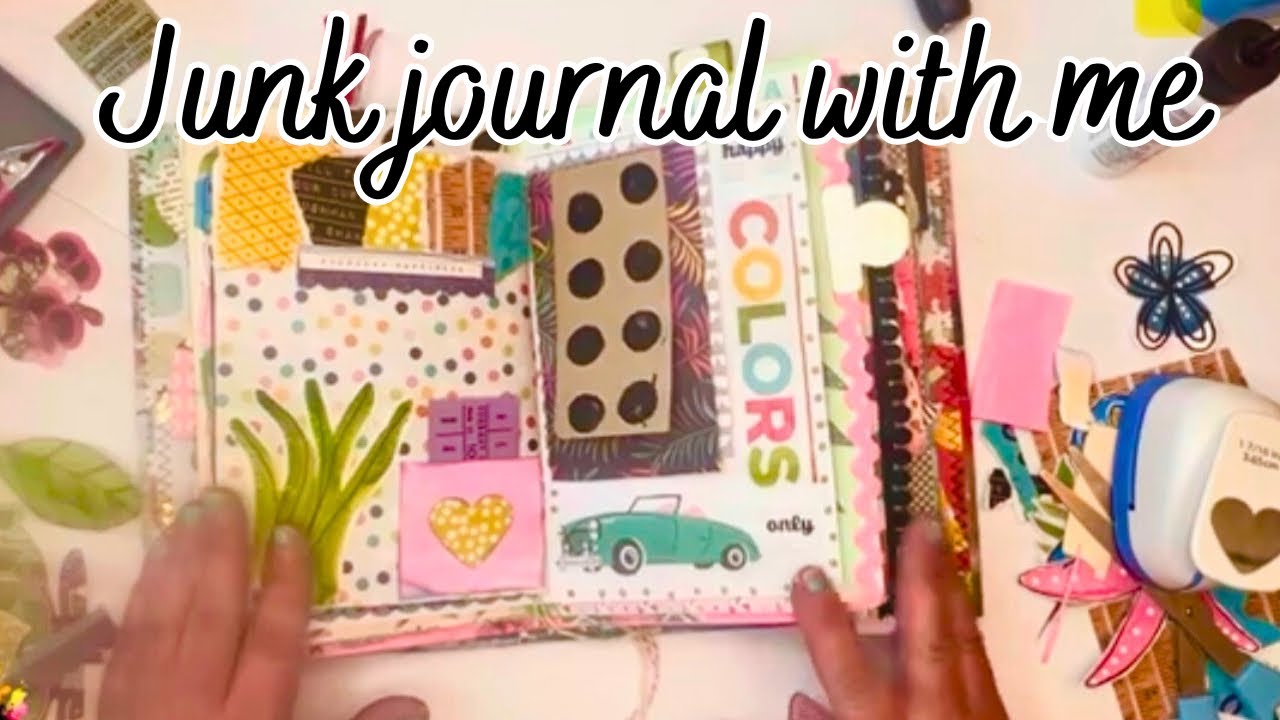 Junk Journal WITH ME // Easy Journal Page Ideas | Junk Journaling for Beginners |