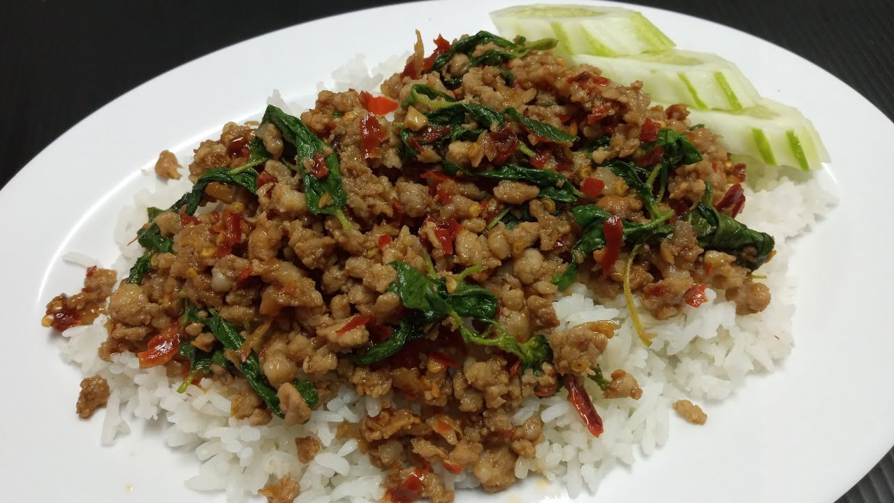Thai Holy basil Stir fry recipes  PAD GAPRAO
