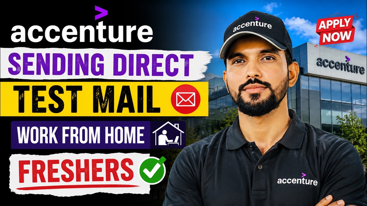 Accenture Work From Home Job 2026 | Direct Test Mail | Freshers Hiring Now