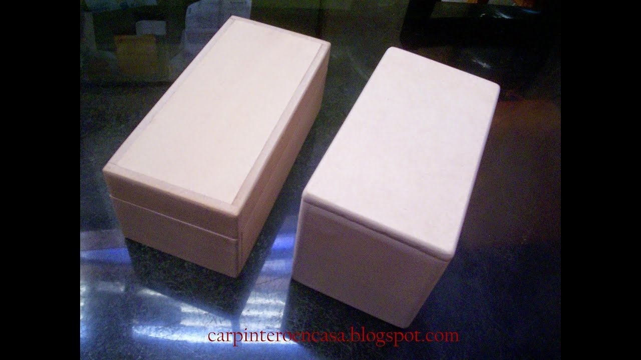 Cómo HACER una CAJA de MDF o MADERA con TAPA paso a paso / Juan Carlos Aquila