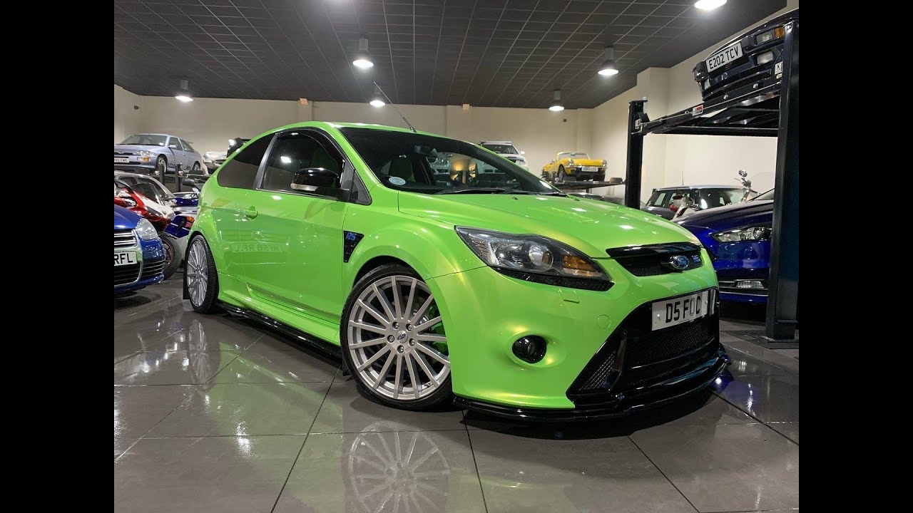 2010 60 Ford Focus RS Mk2 In Ultimate Green For Sale at Ron Hodgson Specialist Cars