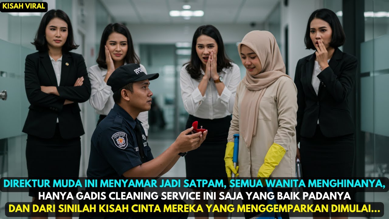 DIREKTUR MUDA INI MENYAMAR JADI SATPAM, DIHINA SEMUA WANITA, TAPI GADIS CLEANING SERVICE INI…