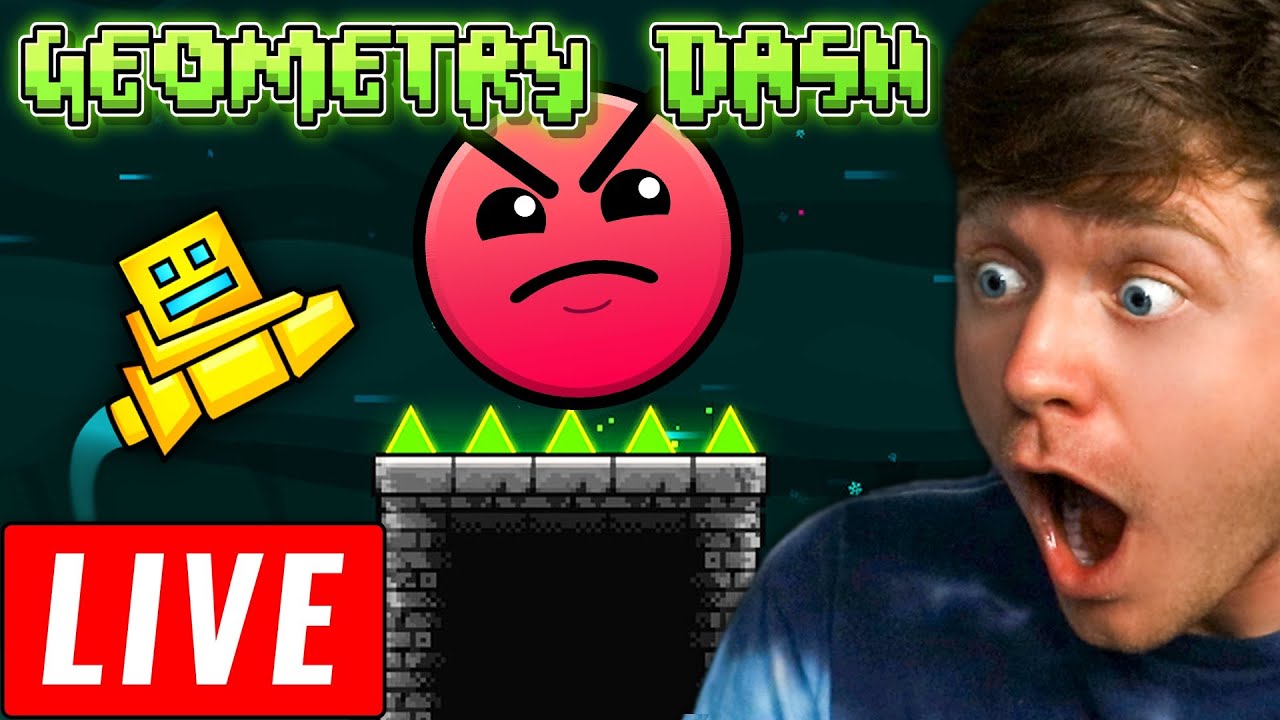 LIVE - GEOMETRY DASH HARD LEVELS! (Rage Inducing)