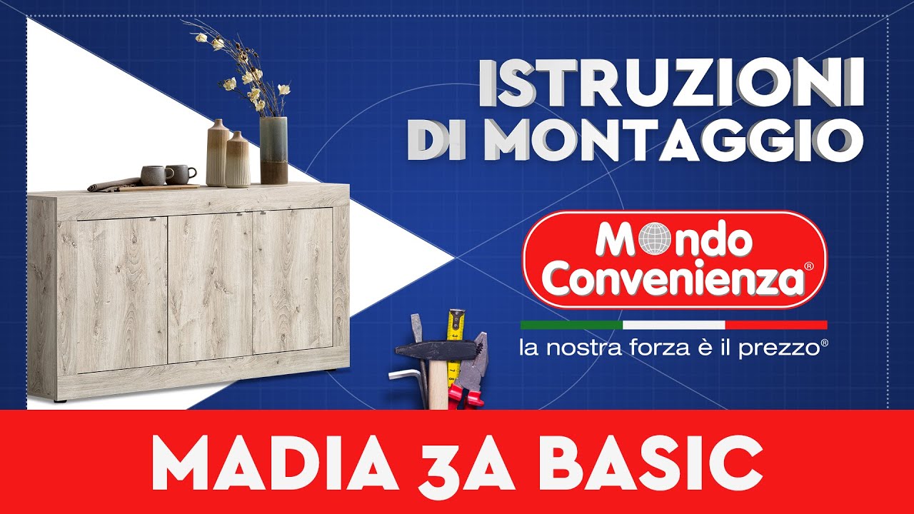 Istruzioni di montaggio: Madia 3A Basic | MONDO CONVENIENZA
