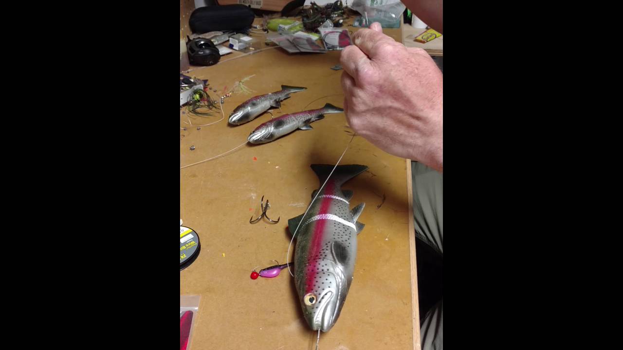 Savage line thru swimbait rigging