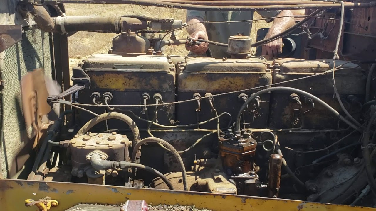 1944 Cummins 150 single disc pump awakened after 42 years.