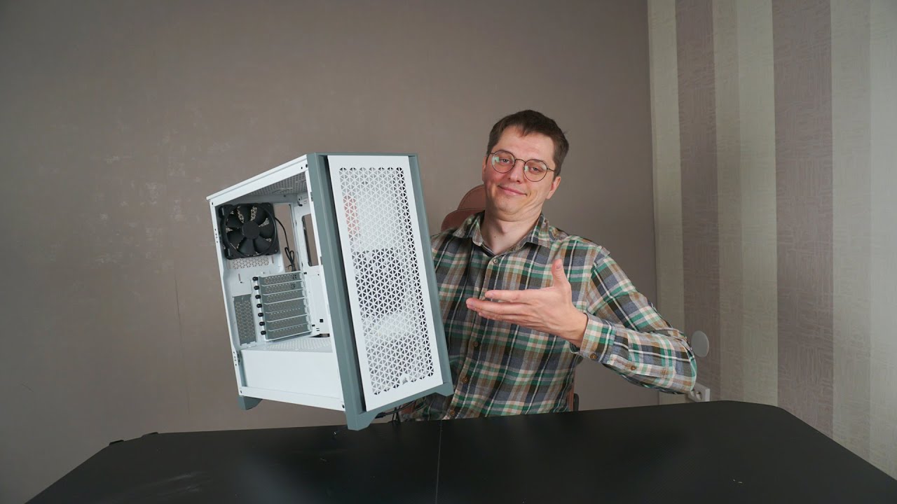 Корпус с ОТЛИЧНОЙ ПРОДУВАЕМОСТЬЮ и настоящими пыле - фильтрами  Corsair 4000D