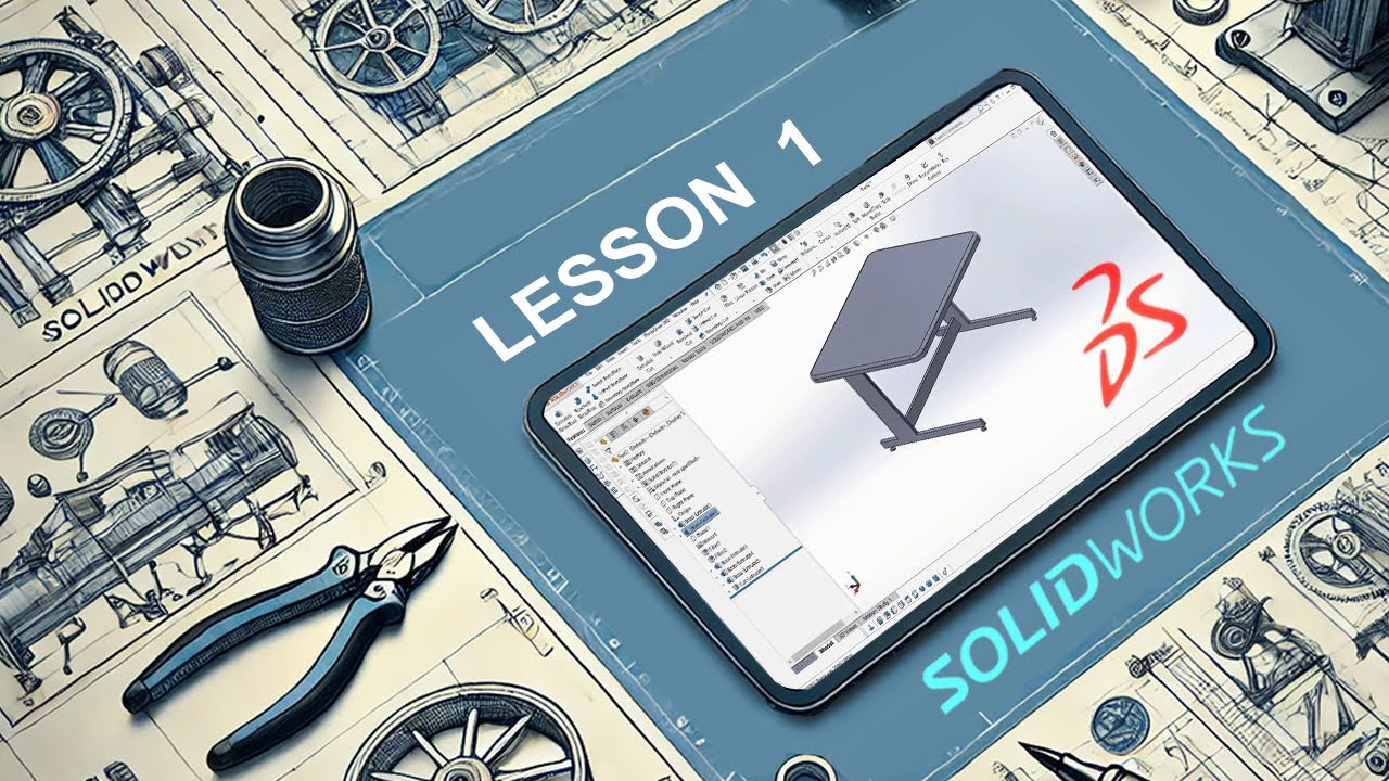 #SolidWorks Lesson 1, Project based | ENGLISH