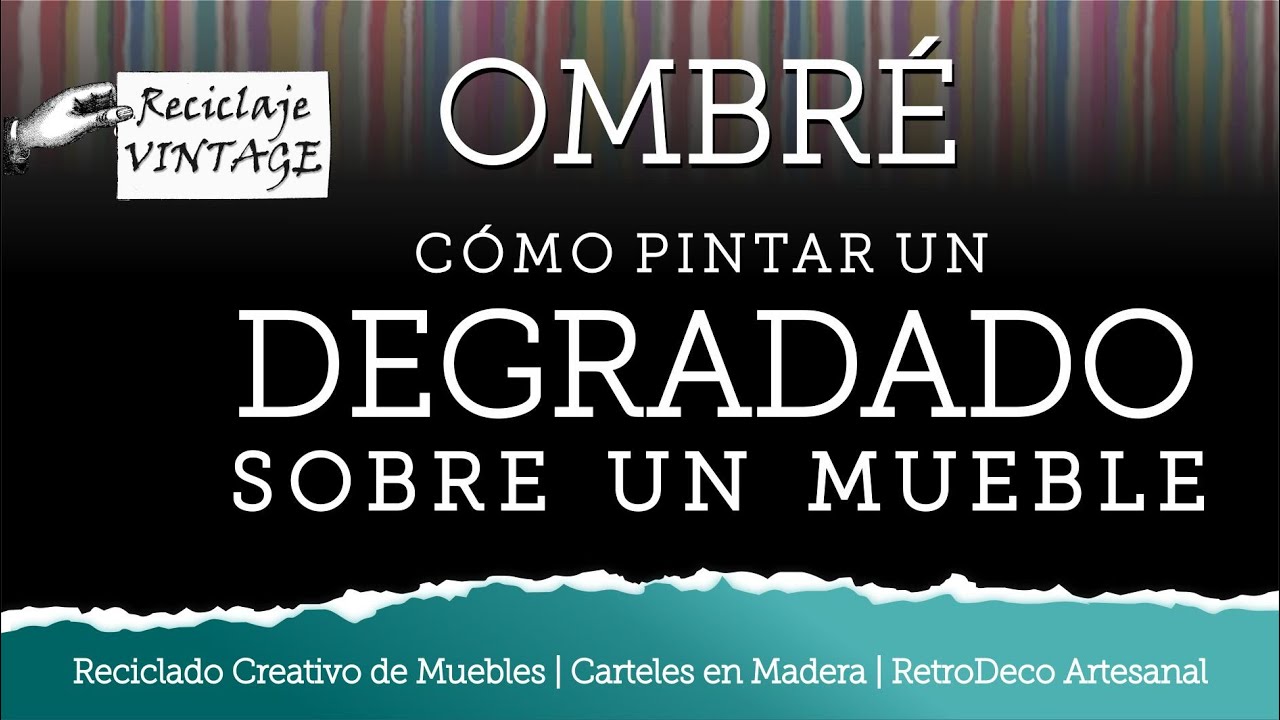 Tutorial pintura Ombré sobre un mueble
