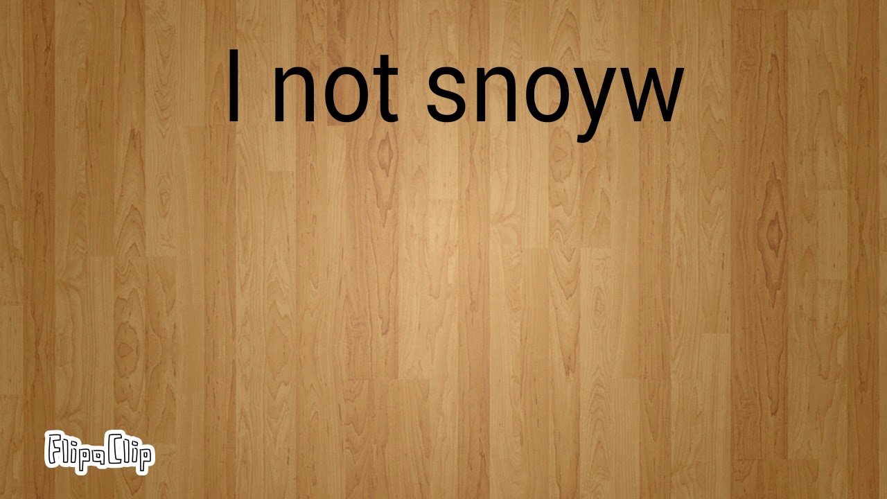 I not sonyw