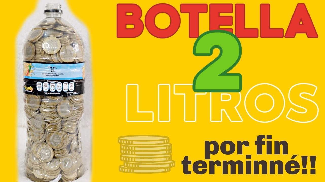 El RETO de los 10 Pesos BOTELLA 2 litros // Cuántas monedas caben en una botella #Fantasticazul