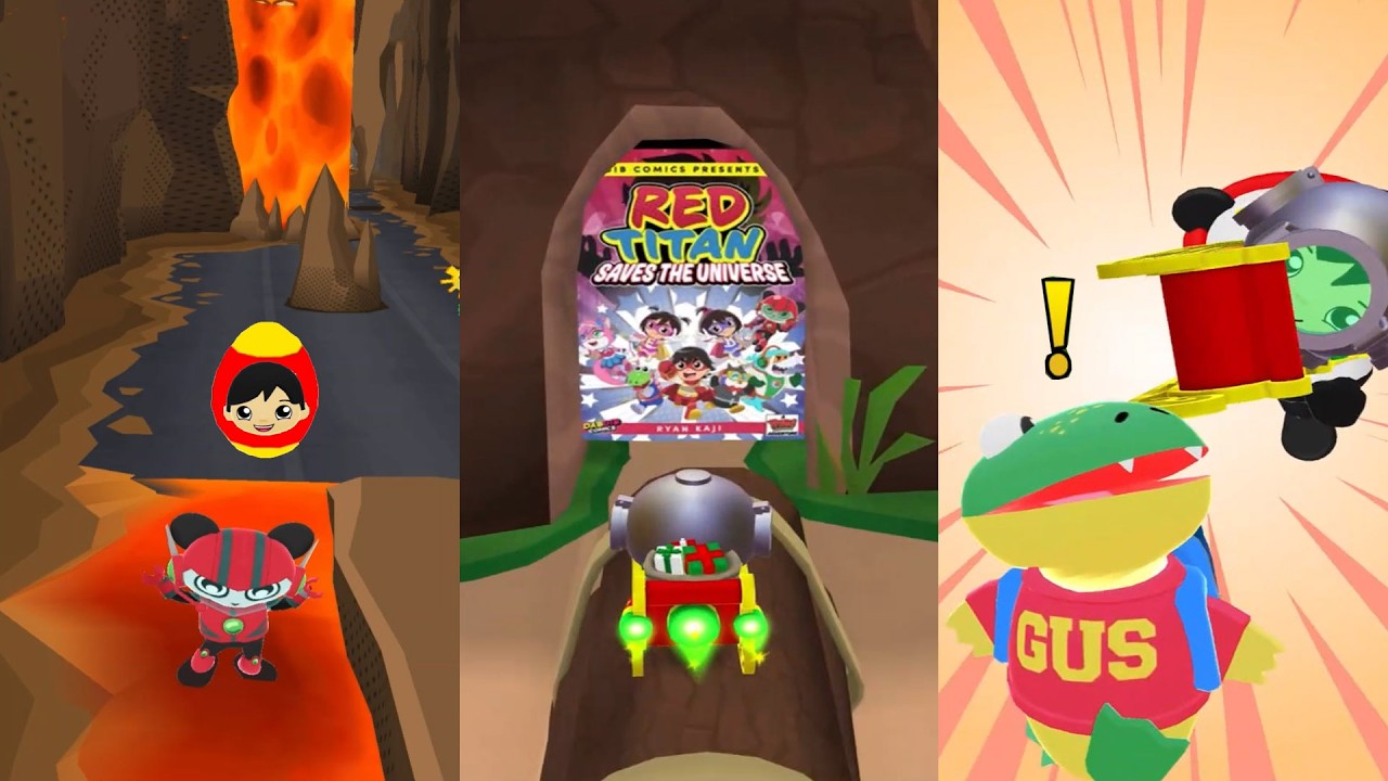 TAG WITH RYAN HERO COMBO WITH COMBO PANDA VAN VS GREEN RYGLORB WITH ROCKET SLEIGH VS HERO EMMA IN LA