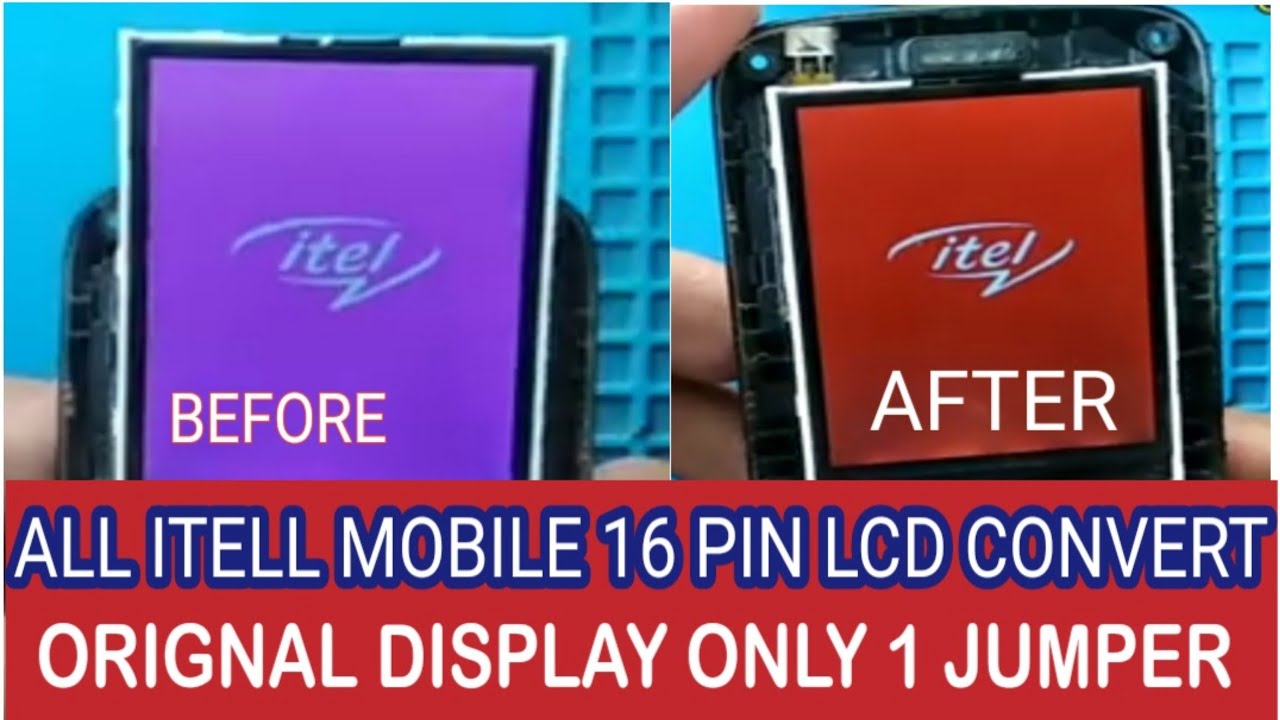 itel 37pin lcd converter/37pin to 16 lcd color problem fix