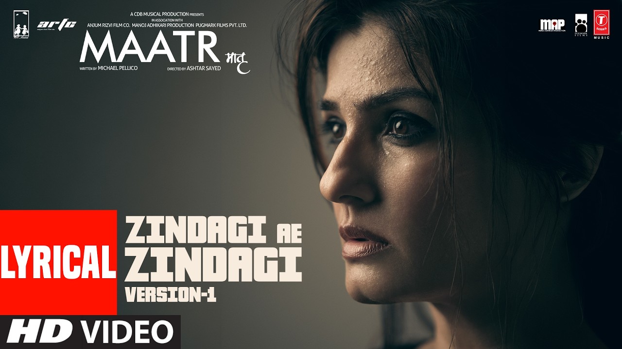Maatr: Zindagi Ae Zindagi (Lyrical) | Raveena Tandon | Khurram Iqbal | Fuzon | S.K. Khalish