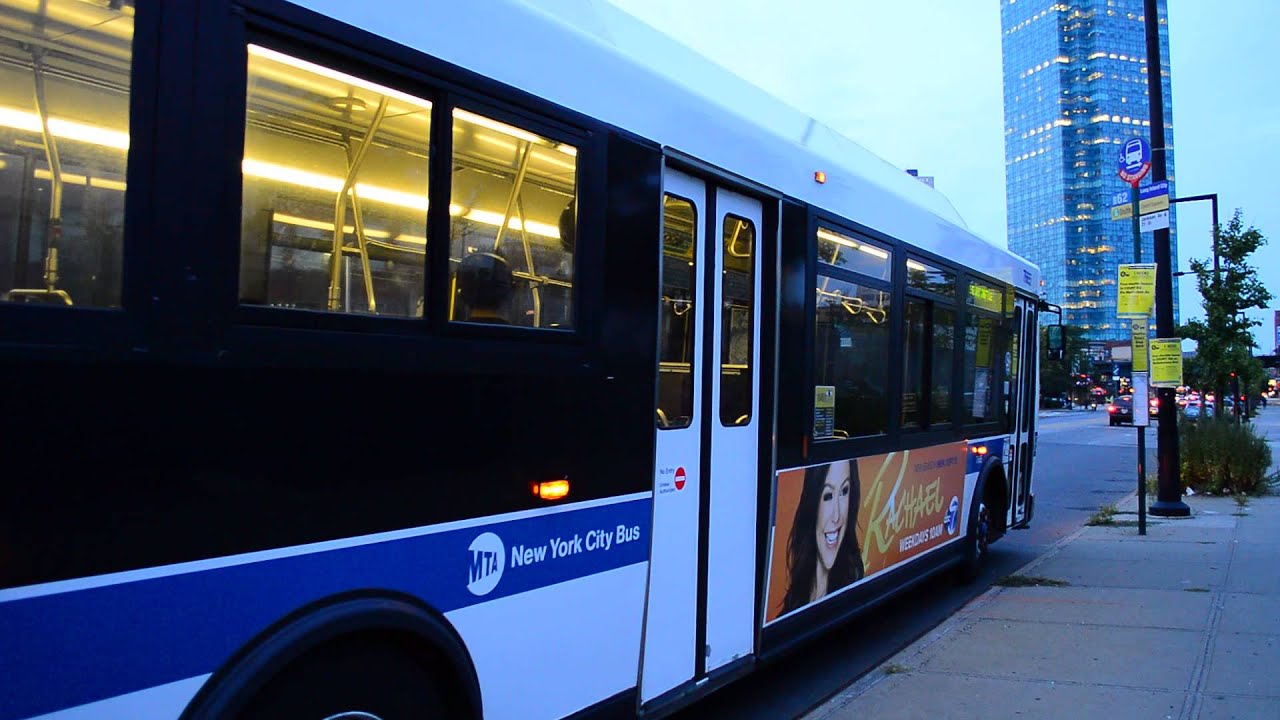 2003 Orion VII CNG 7665 On The G Train Subway Shuttle @ Jackson Avenue & 21st Street