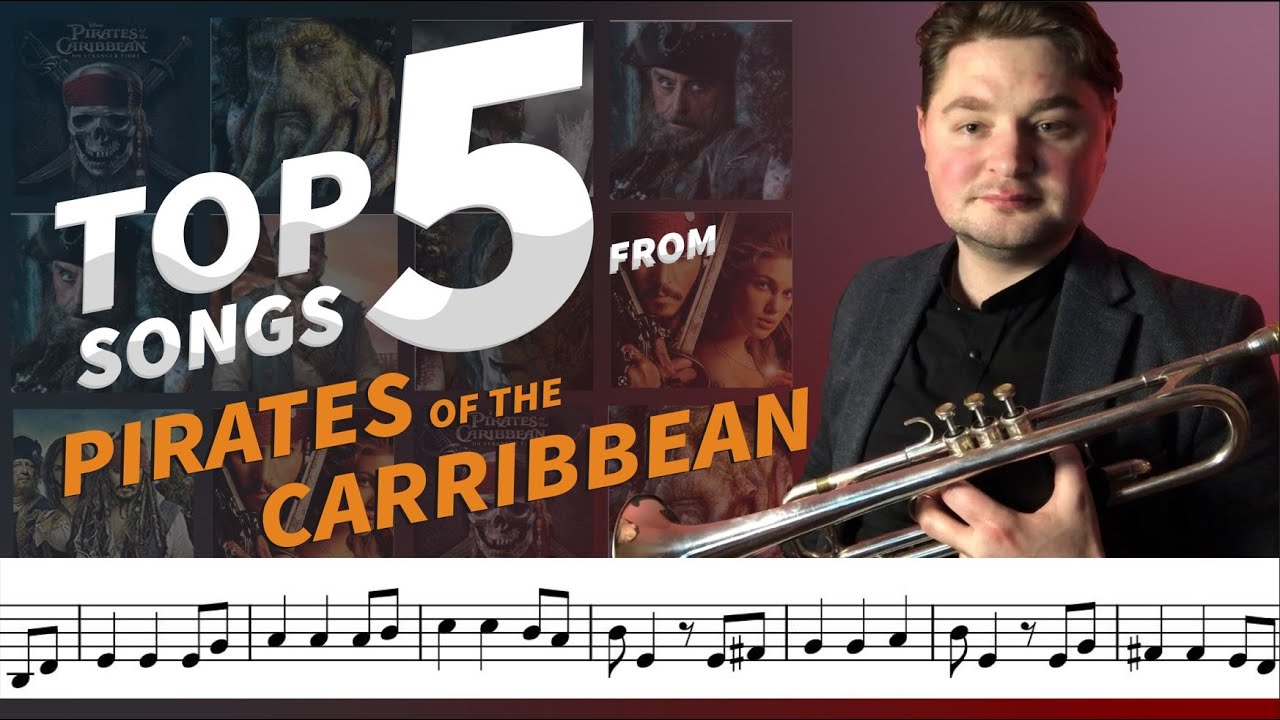 Pirates of the Caribbean TOP 5 SONGS on Trumpet  (with Sheet Music / Notes)