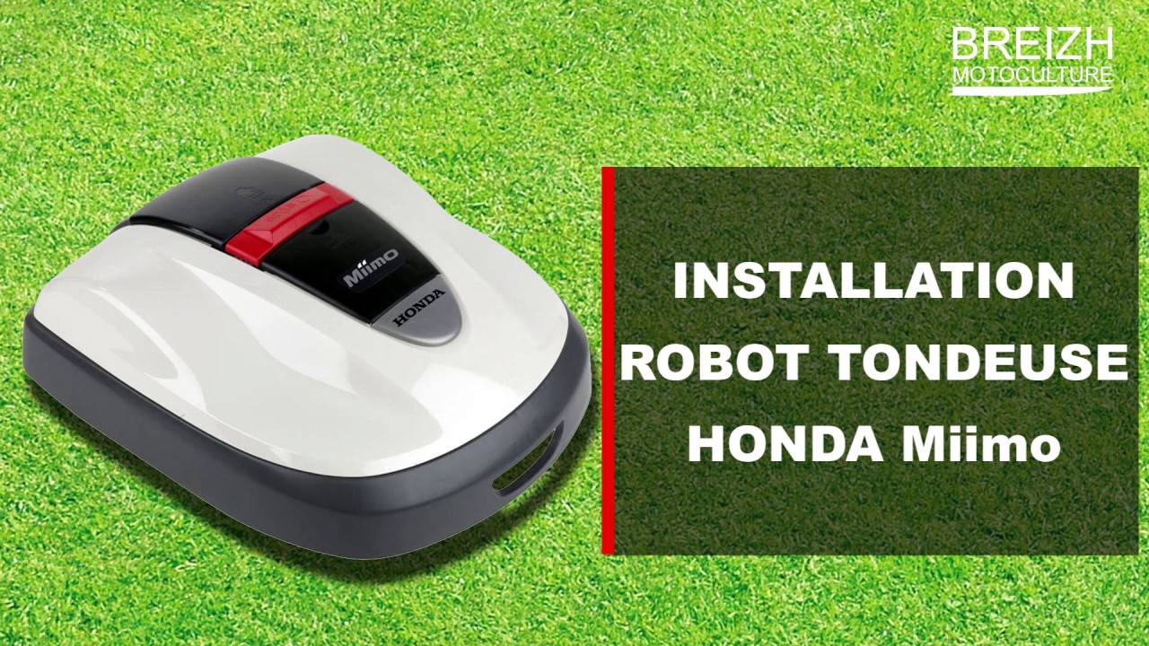 Installation d'un robot tondeuse par Locminé Motoculture